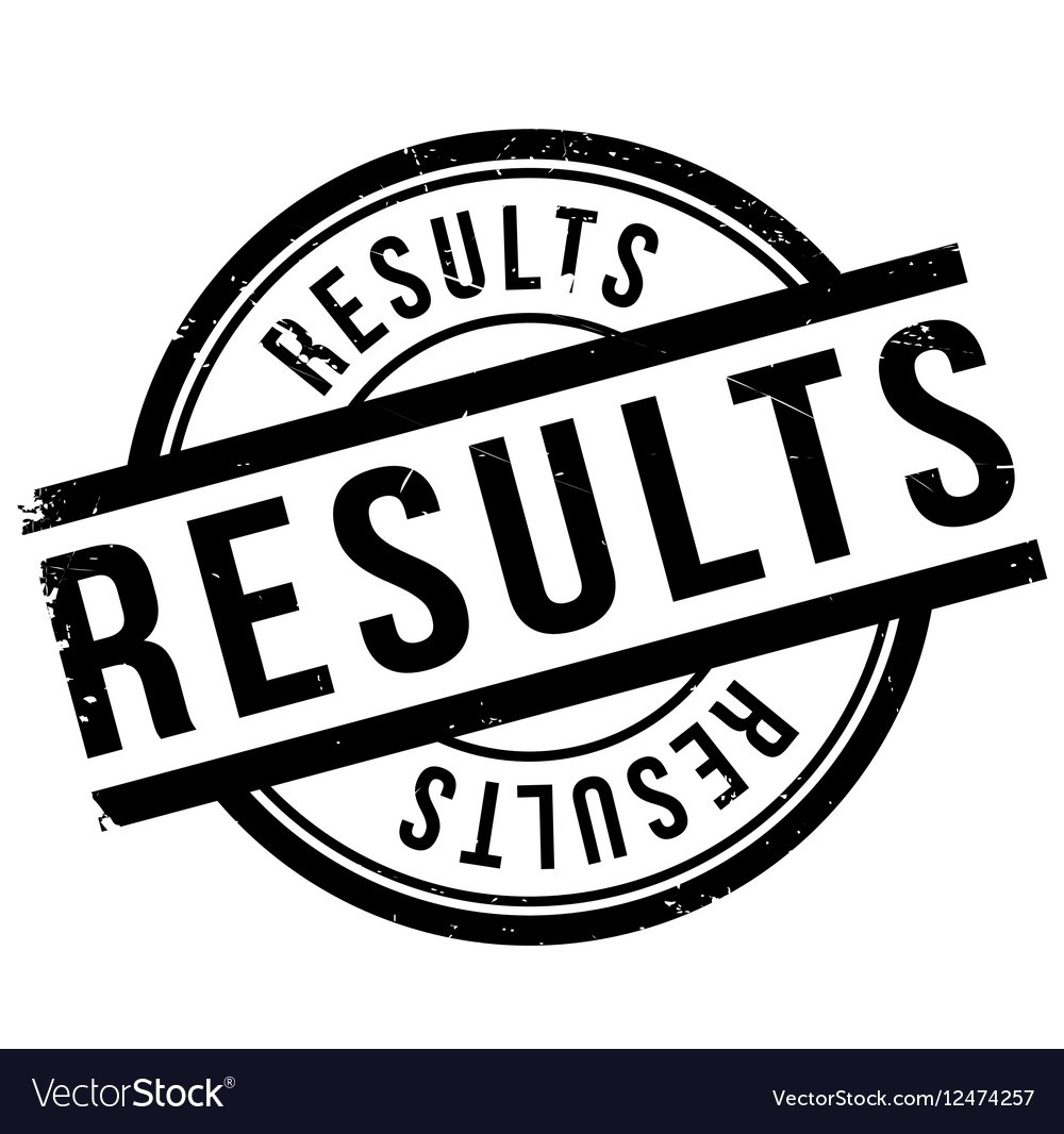 Results Stamp Rubber Grunge Royalty Free Vector Image