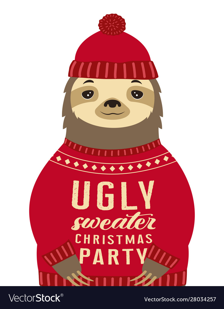 Sloth in sweater