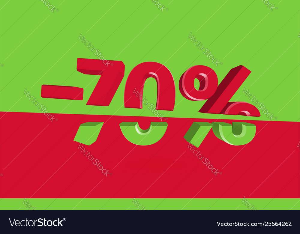 3d sale with cut percentage