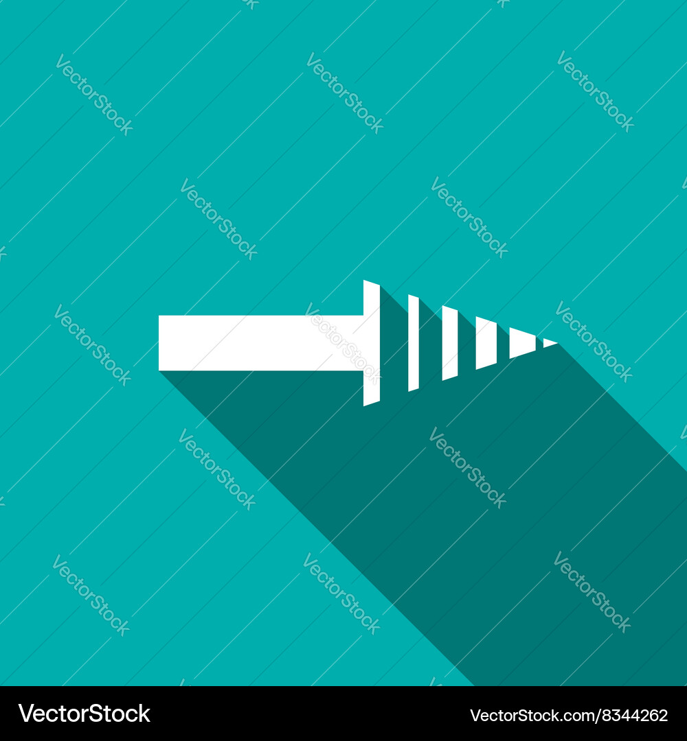 Arrow icon flat style Royalty Free Vector Image