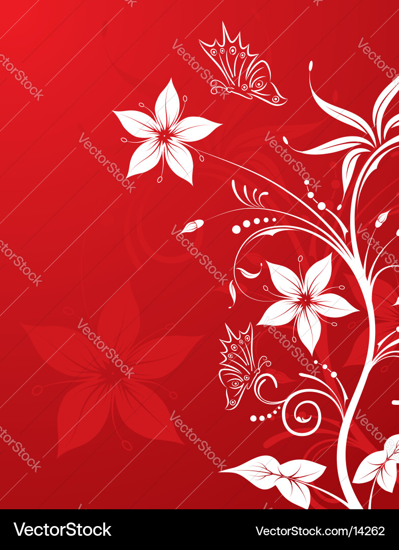Background floral Royalty Free Vector Image - VectorStock