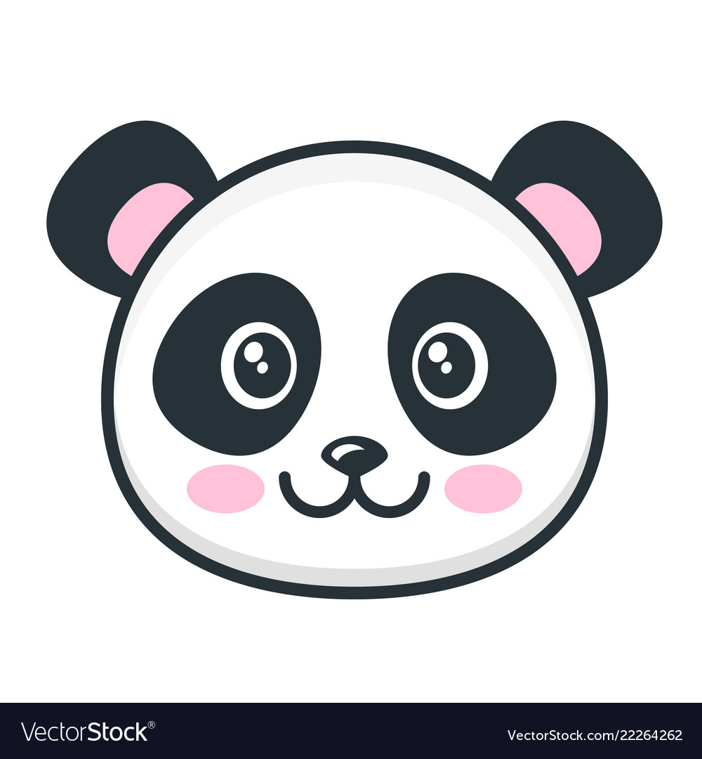 Animated cute panda stickers, white background