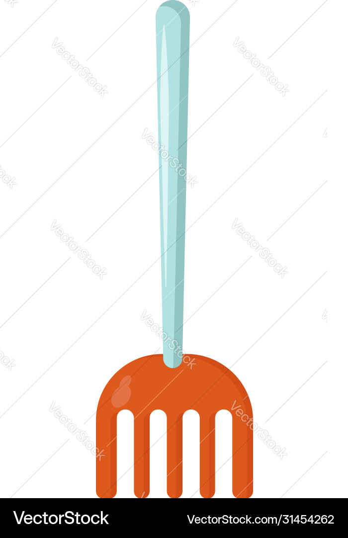 Garden fork on white background Royalty Free Vector Image
