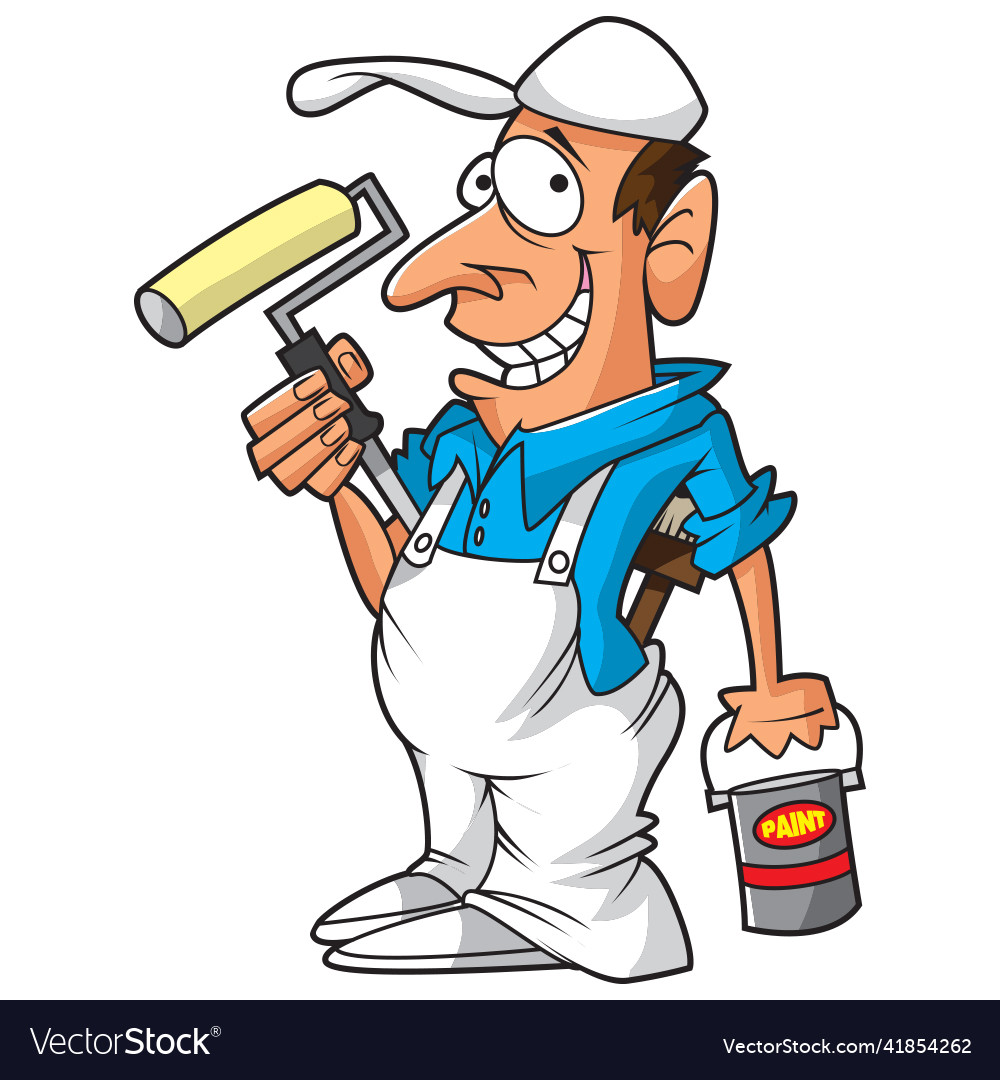 Housepainter Royalty Free Vector Image - VectorStock