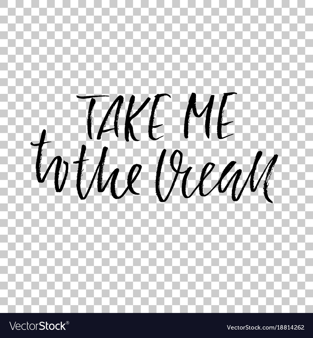 Take me to the ocean hand drawn dry brush