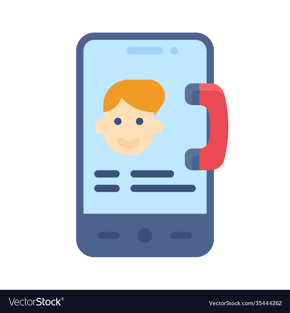 Video call or voice app icon mobile