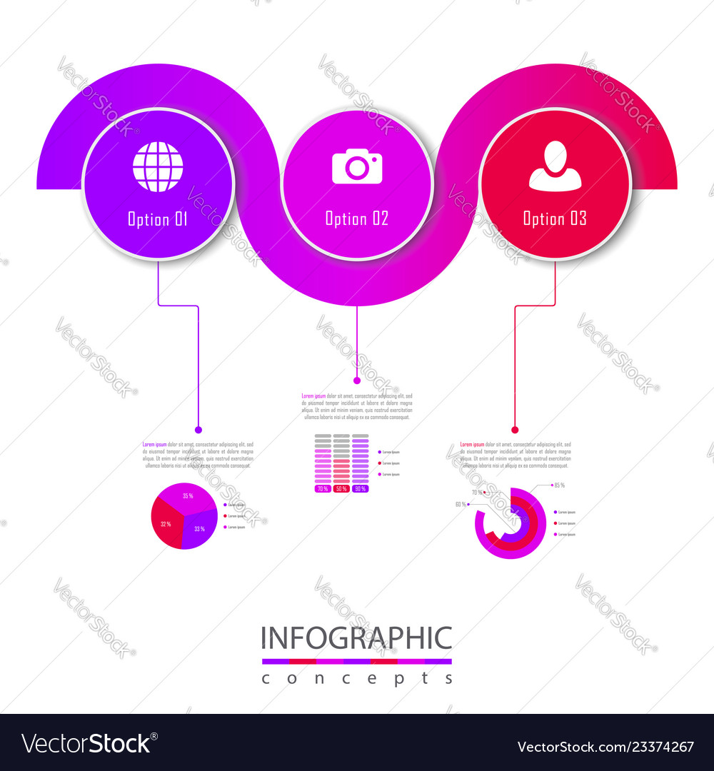 Abstrakte Infografikvorlage für Diagrammdiagramm