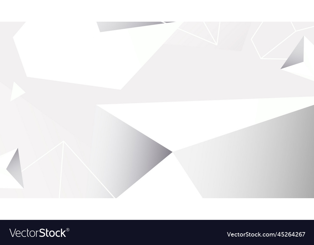 Gray geometrical shapes social banner