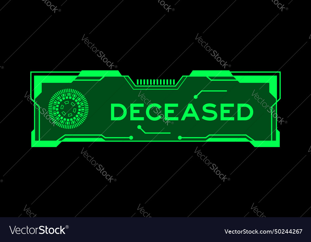 Green color of futuristic hud banner that have