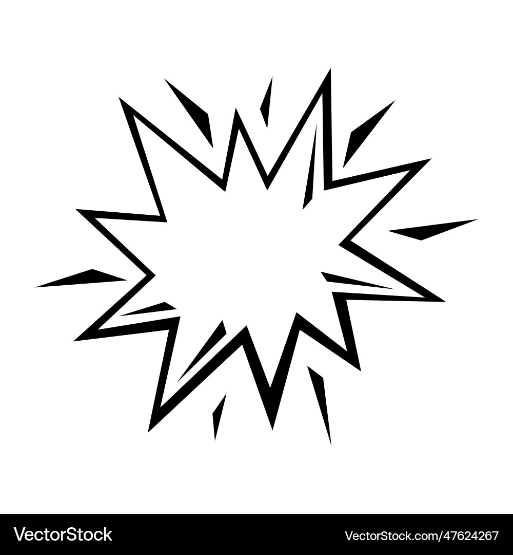 Of cartoon explosion pop art Royalty Free Vector Image