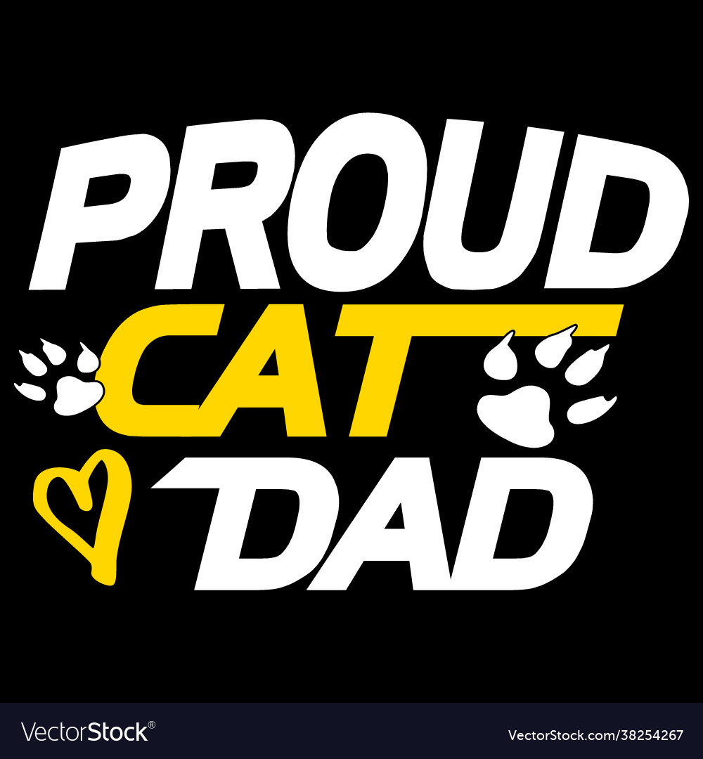 Proud cat clearance dad t shirt