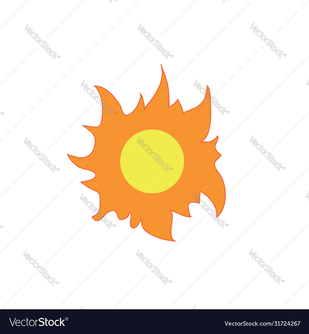 Sun icon yellow weather