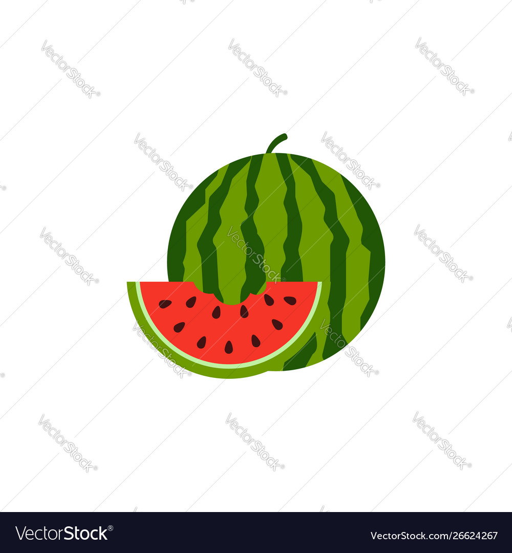 Watermelon icon isolated on white background