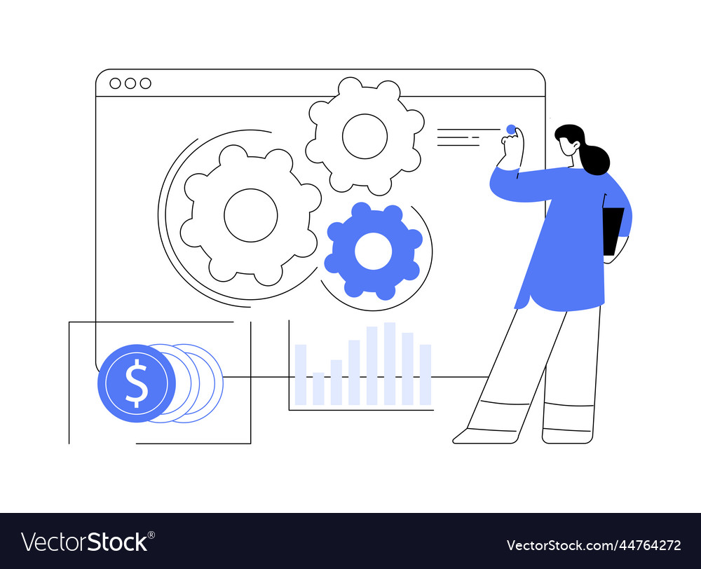 Business process automation abstract concept Vector Image