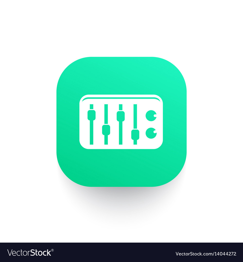 Sound mixer icon audio adjusting controls