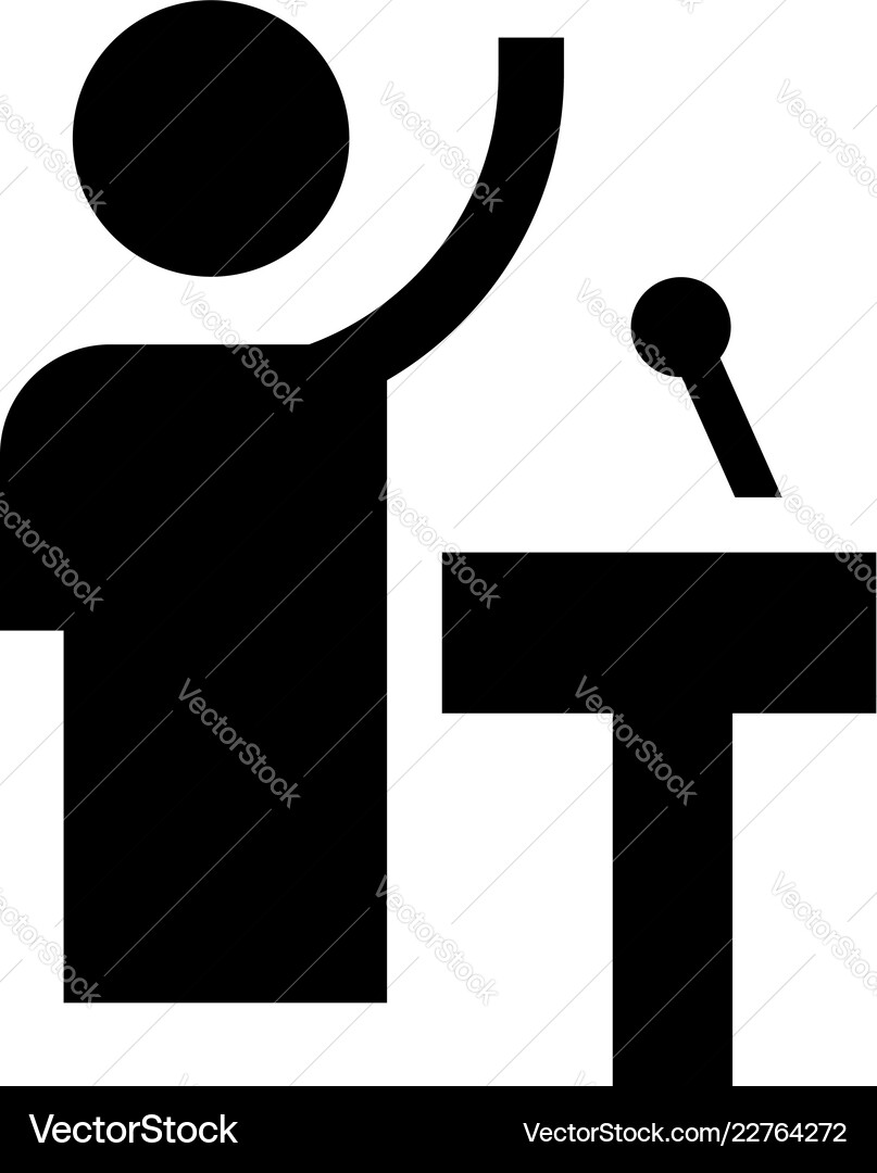 Speaker icon simple style Royalty Free Vector Image