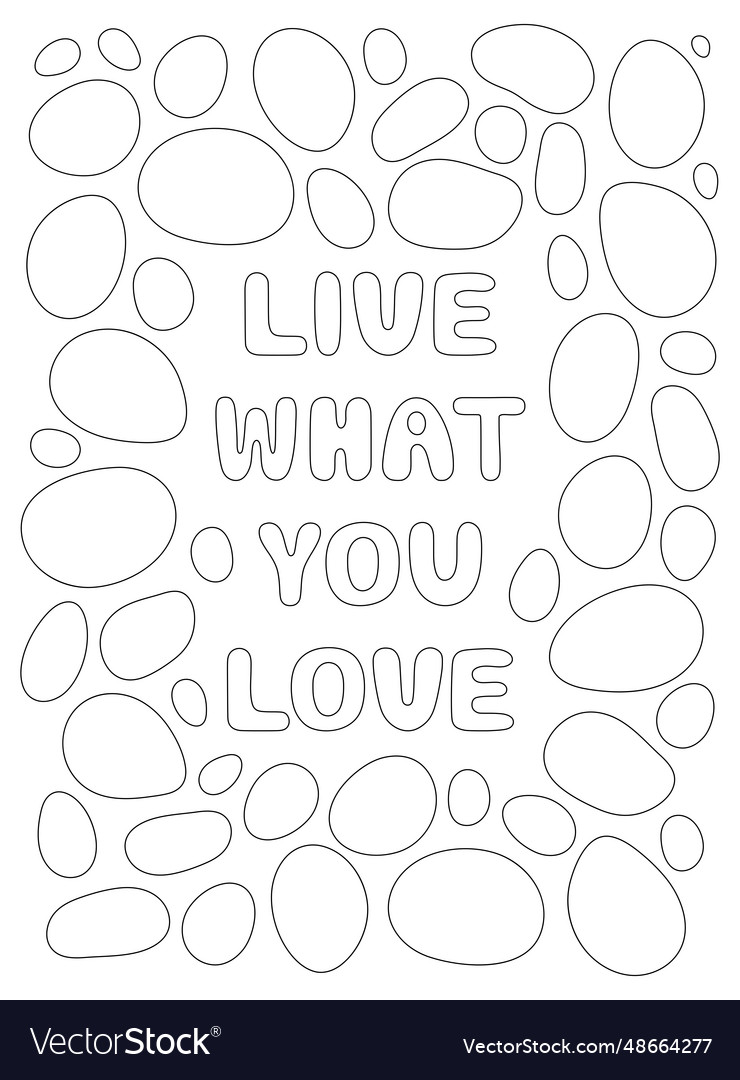 Coloring page outline drawing for book Royalty Free Vector
