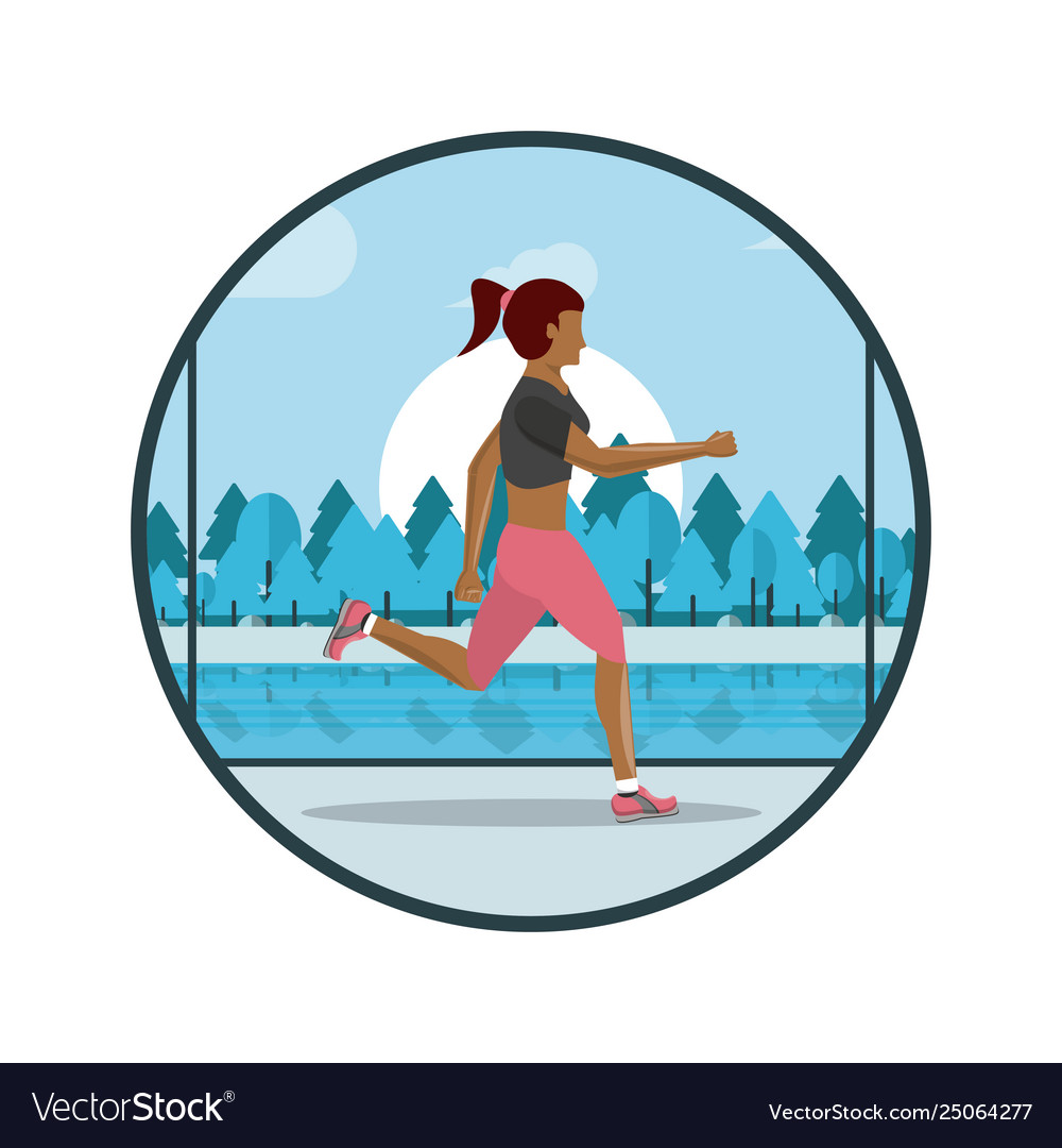 Fitness woman running