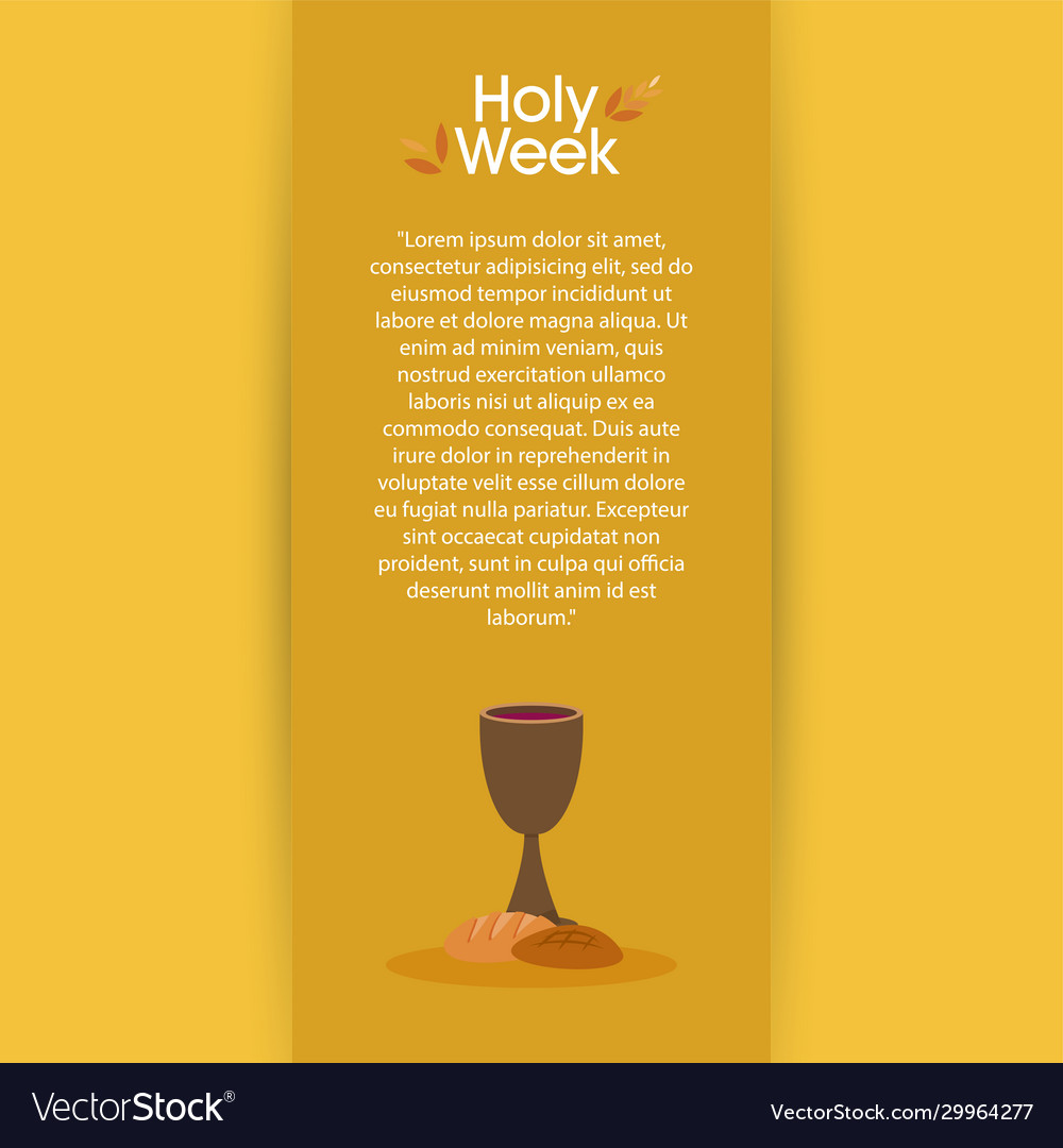 Holy week poster