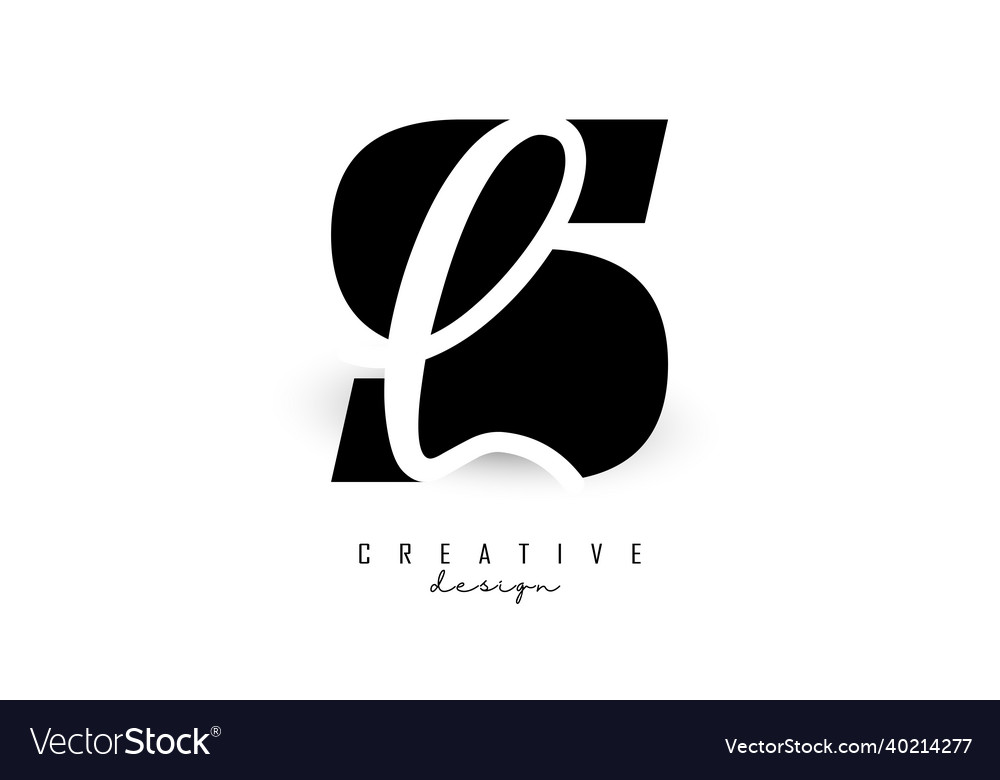 Letters sl logo with a minimalist design