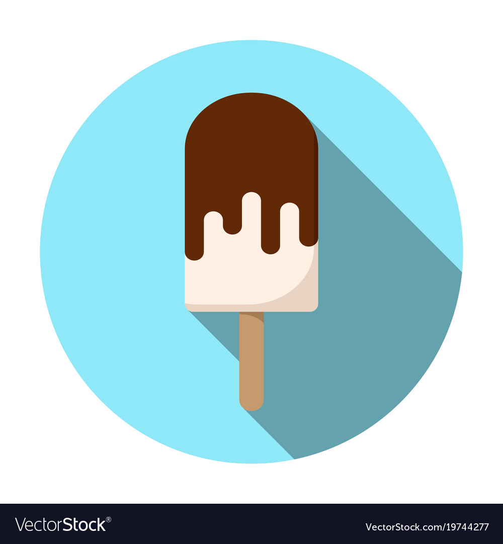 Popsicle icon modern minimalistic flat design Vector Image