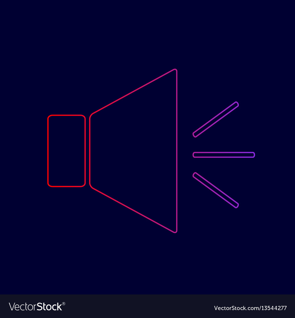 Sound sign with mute mark