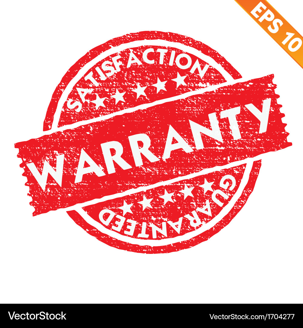 Stamp sticker warranty collection eps10 Vector Image