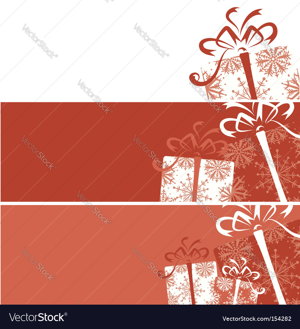 Weihnachtsgeschenkbox Banner