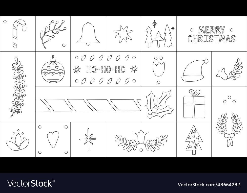 Coloring page outline drawing for book Royalty Free Vector