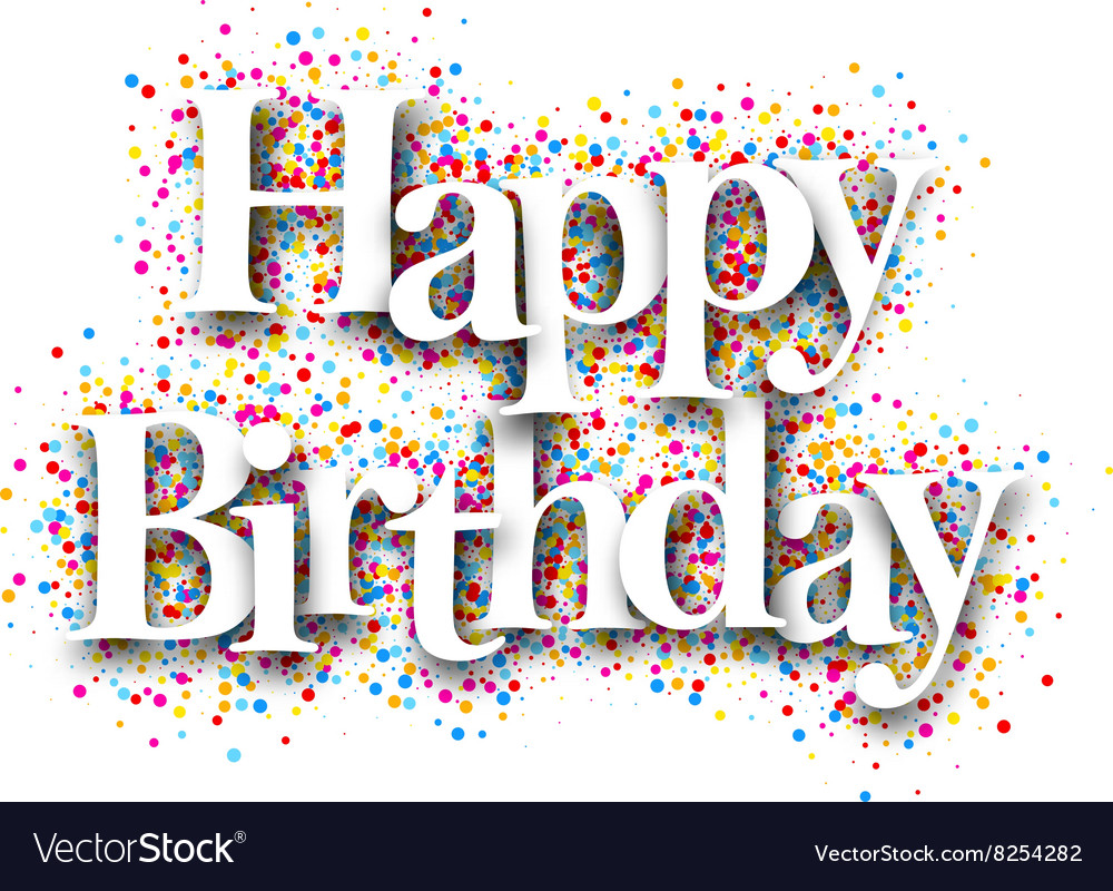 Happy birthday card Royalty Free Vector Image - VectorStock