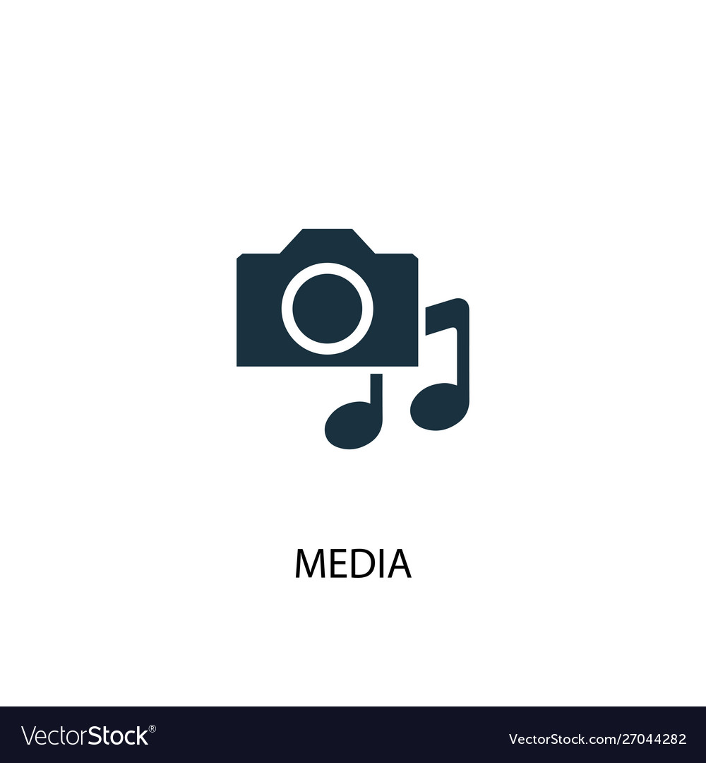 Media icon simple element