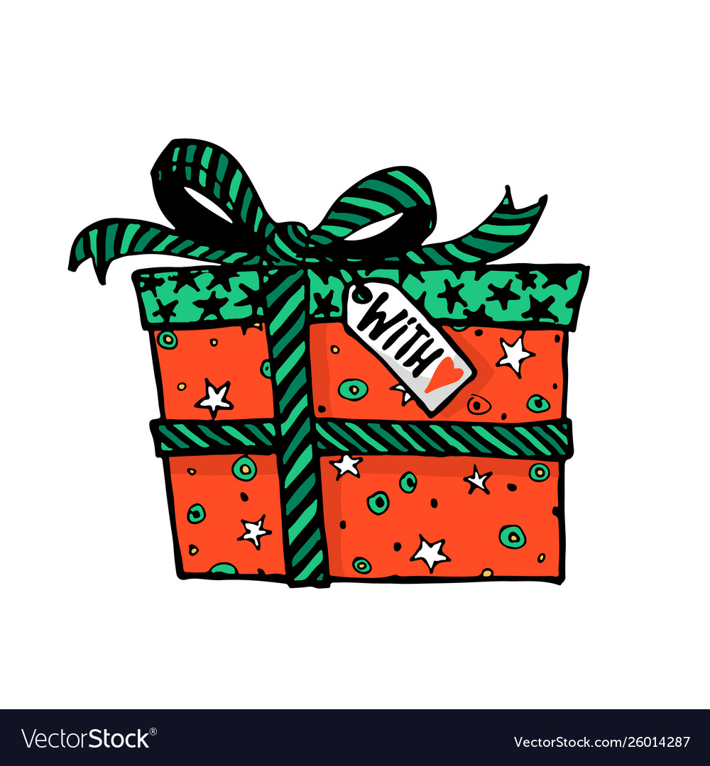 Doodle christmas set Royalty Free Vector Image