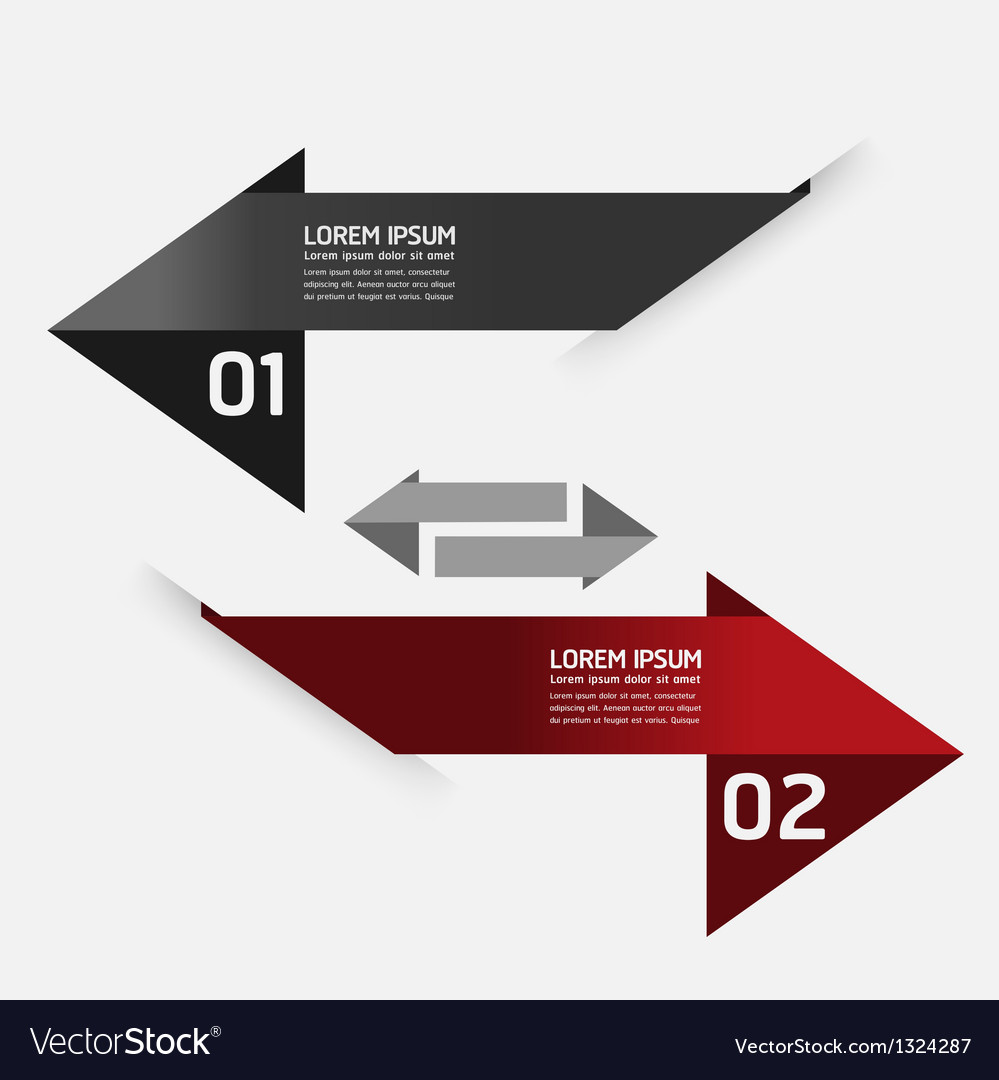 Modern design template used for number banner Vector Image