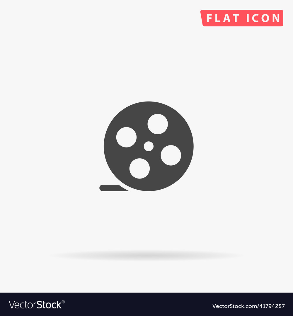 Tape reel flat icon