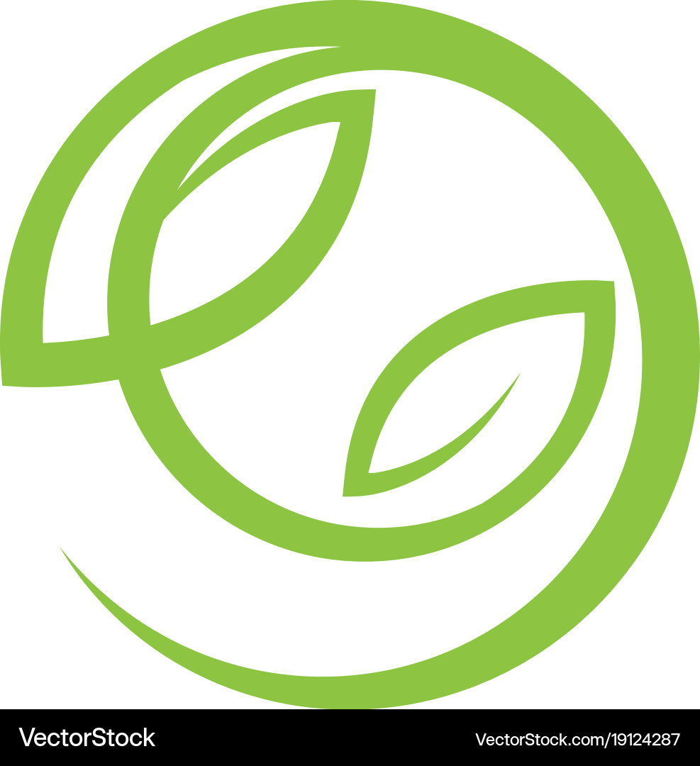 Tree leaf ecology nature element Royalty Free Vector Image
