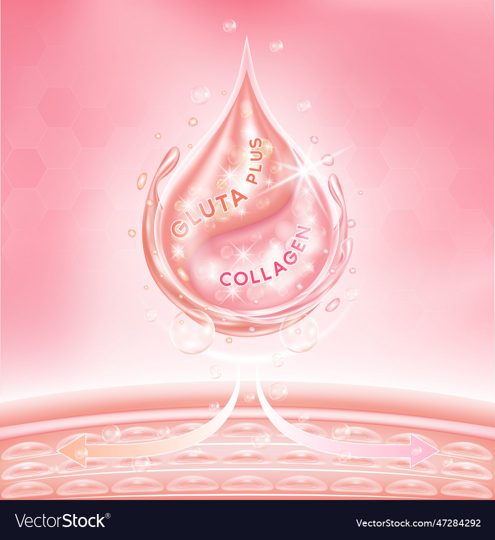 Glutathione And Collagen Royalty Free Vector Image 4314