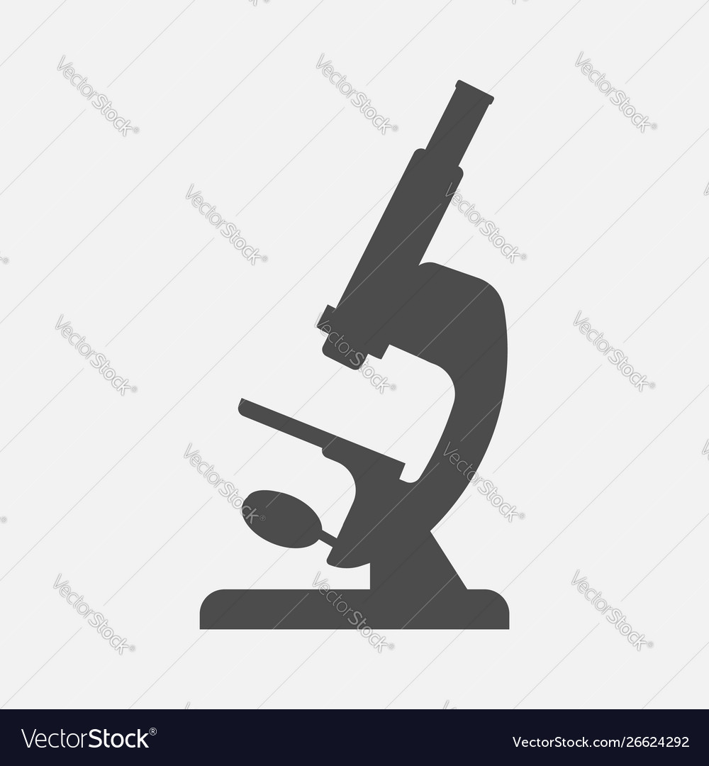 Microscope icon isolated on white background