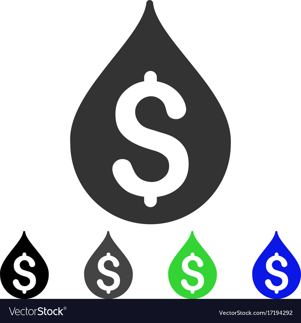 Money drop icon Royalty Free Vector Image VectorStock