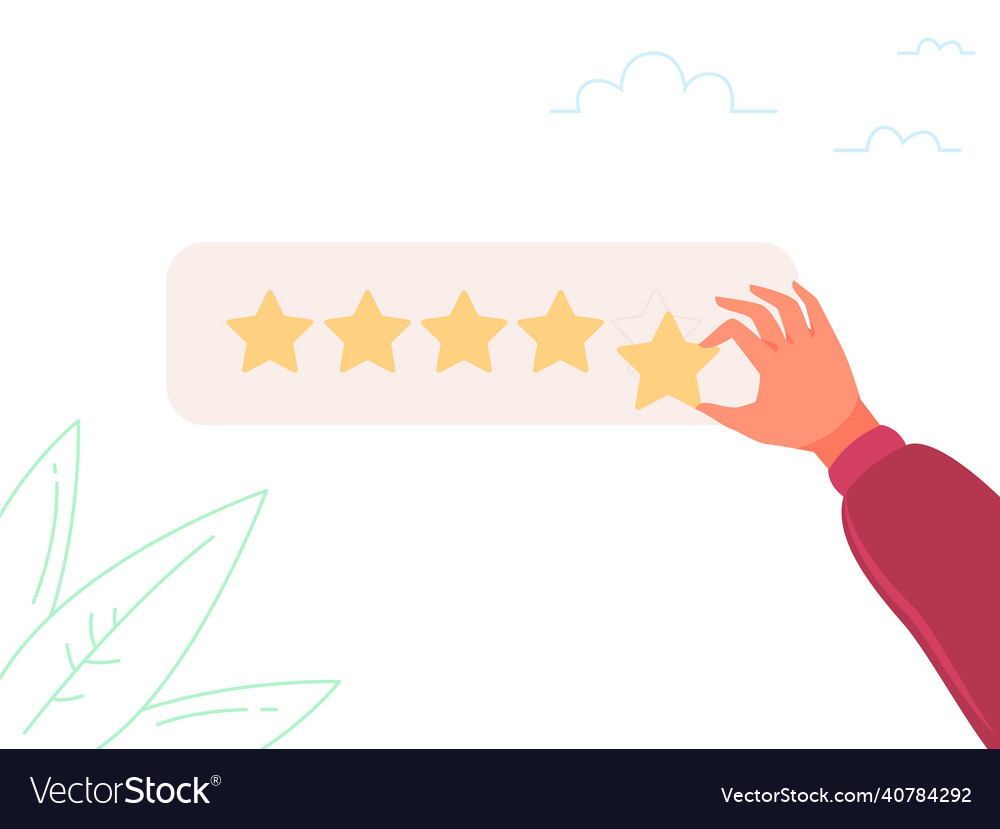 Opinion customers smartphone customer review rate Vector Image