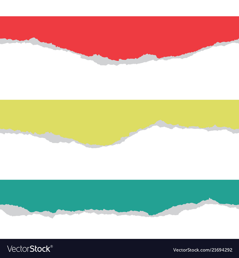 Rip paper edges seamless pattern vector image Rip paper edges seamless pattern
