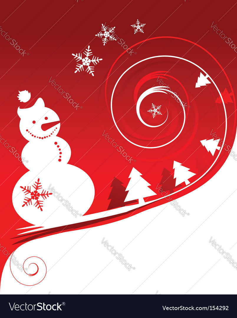 Snowman christmas card