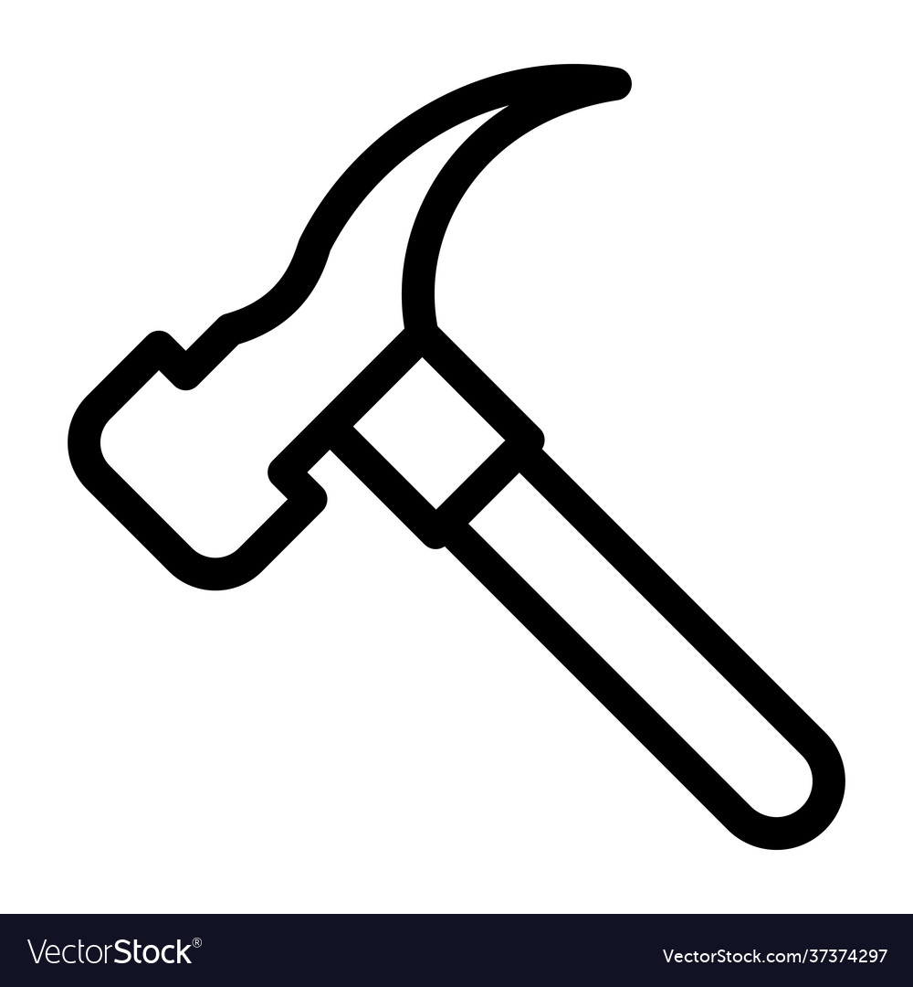 Claw Hammer Royalty Free Vector Image - Vectorstock