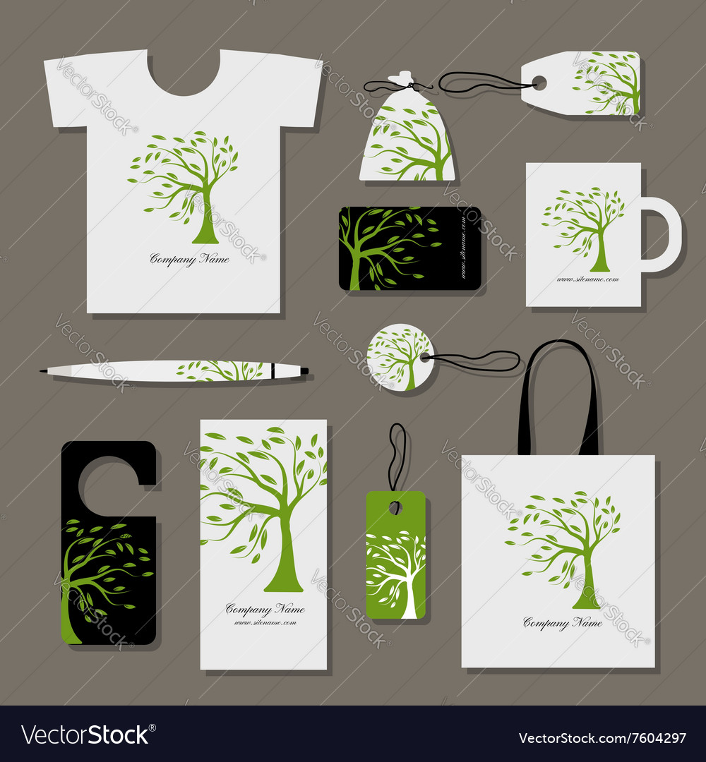 Corporate business style design floral tree