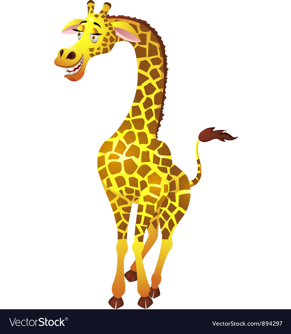 Download Giraffe cartoon Royalty Free Vector Image - VectorStock