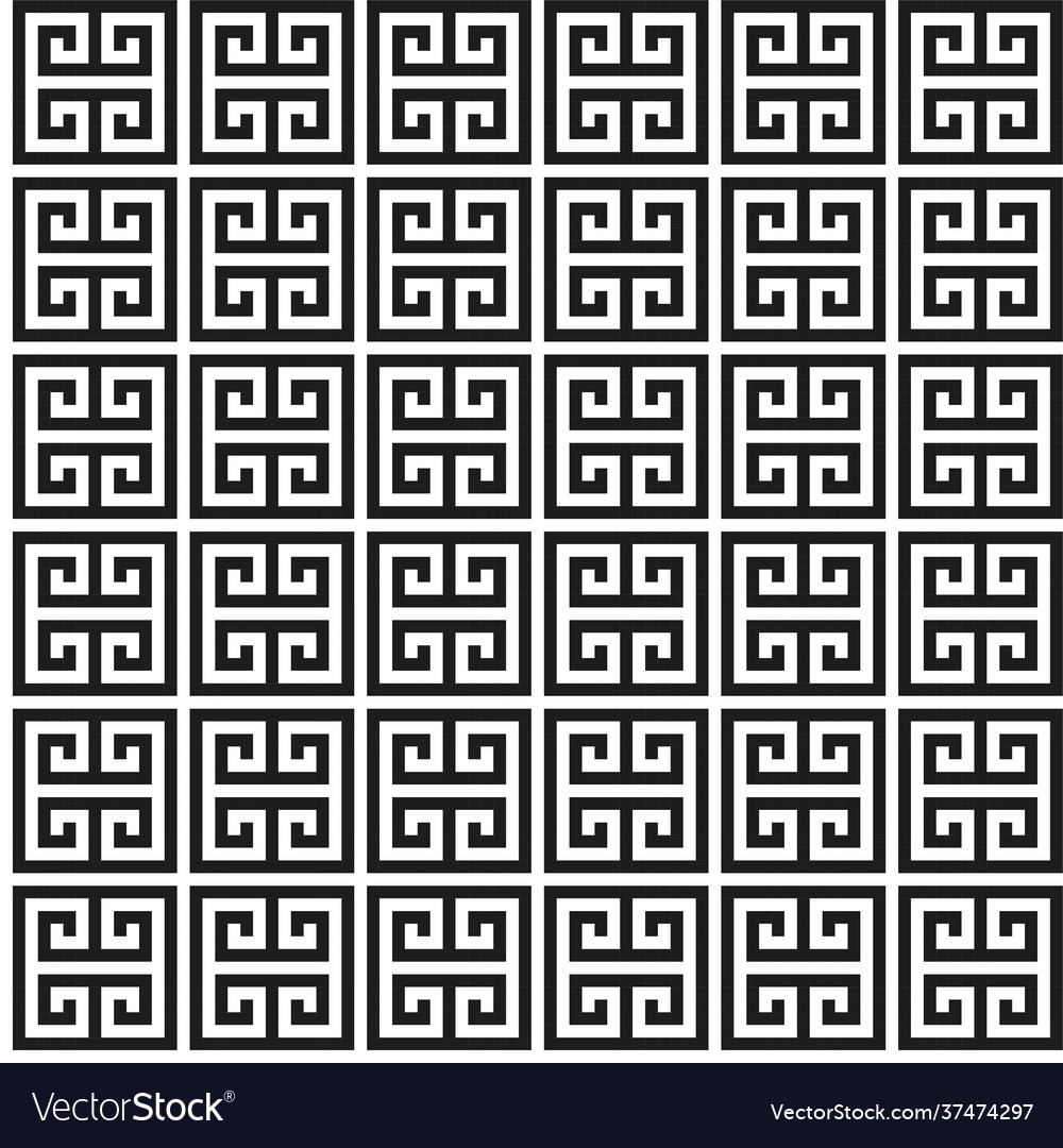 Greek key seamless pattern Royalty Free Vector Image