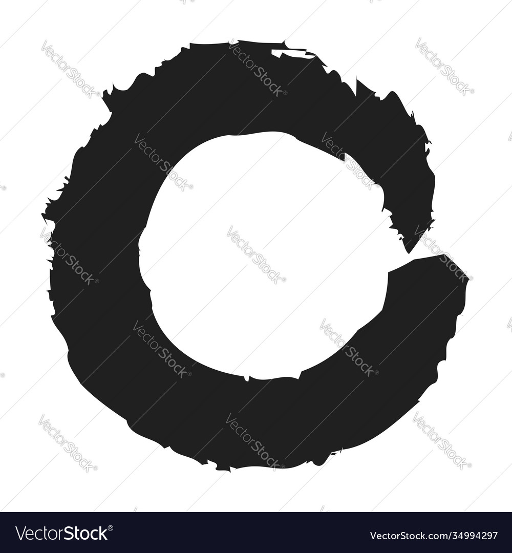 Grungy circle blob blotch