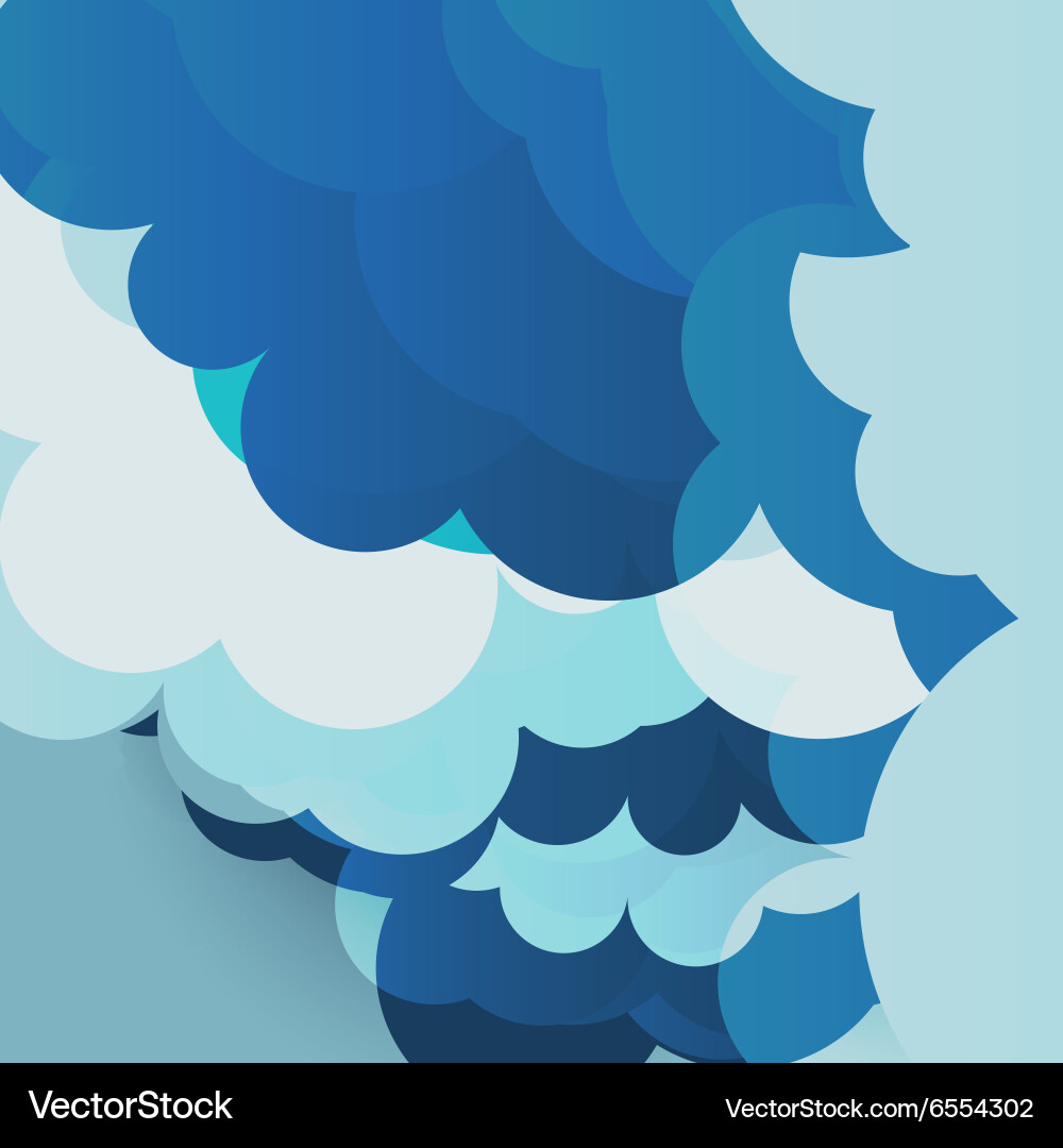 Blue sky clouds Royalty Free Vector Image - VectorStock