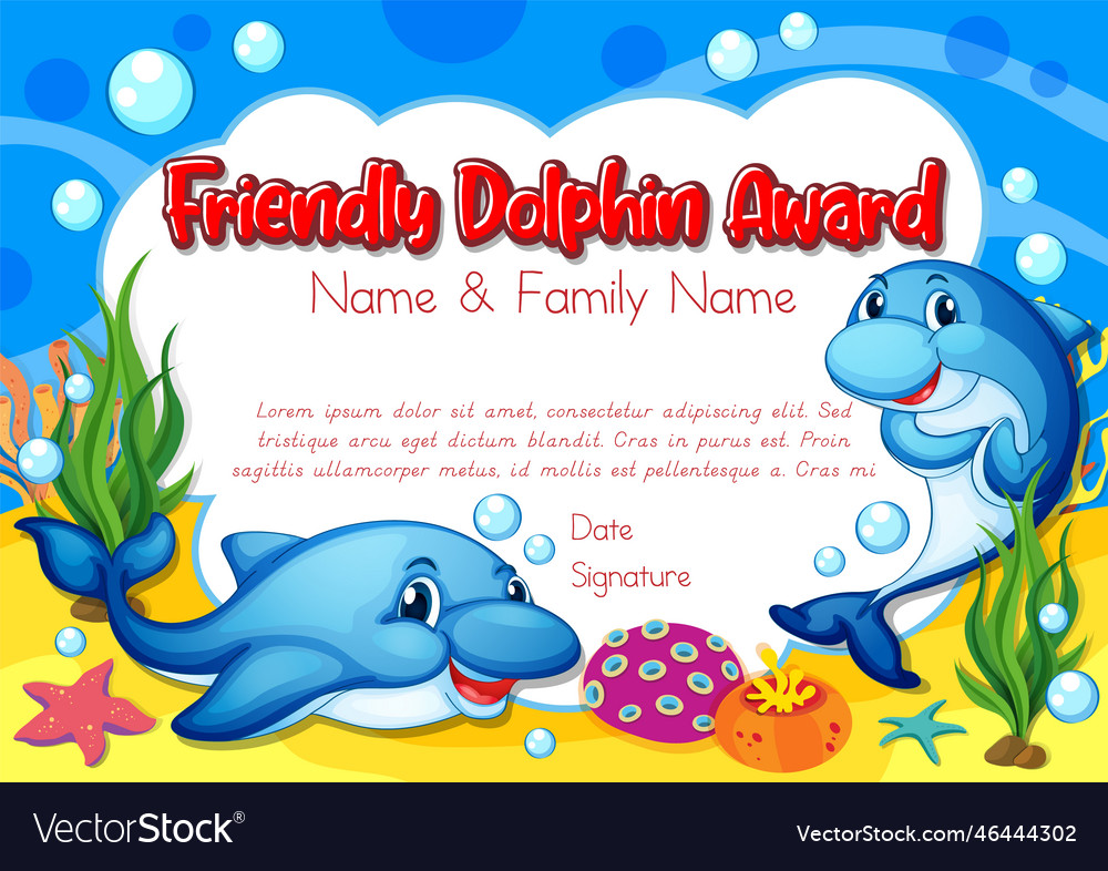 Certificate for kids template with customizable Vector Image