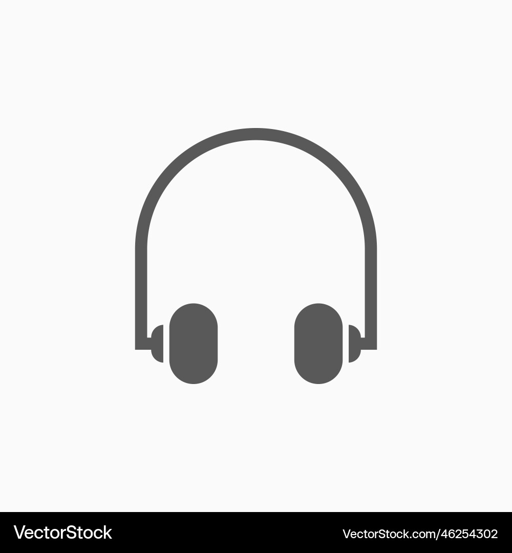 Headphone icon Royalty Free Vector Image - VectorStock