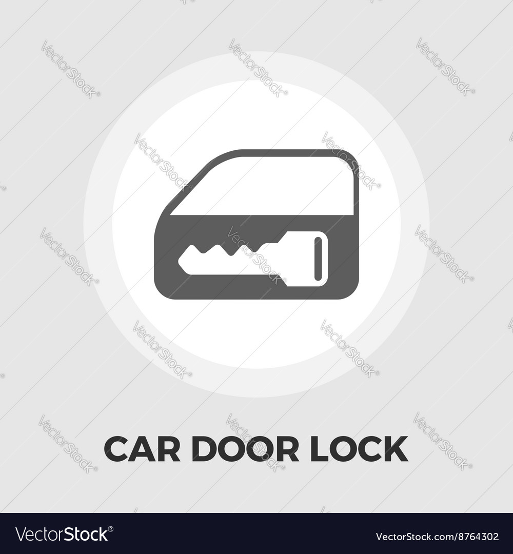 Window lock flat icon